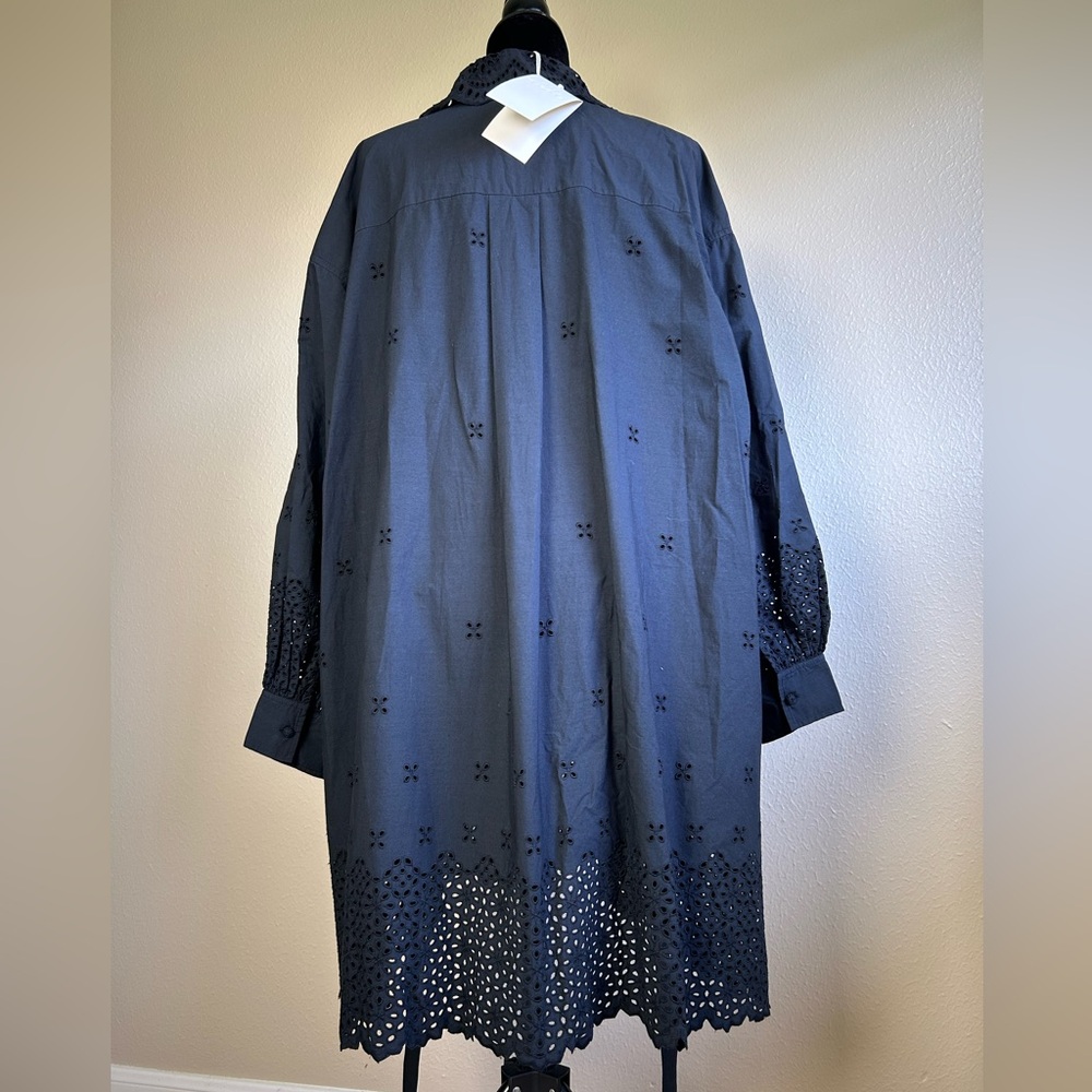 NWT Ulla Johnson Gemma Broderie Anglaise Mini Shirt Dress - Picture 7 of 10